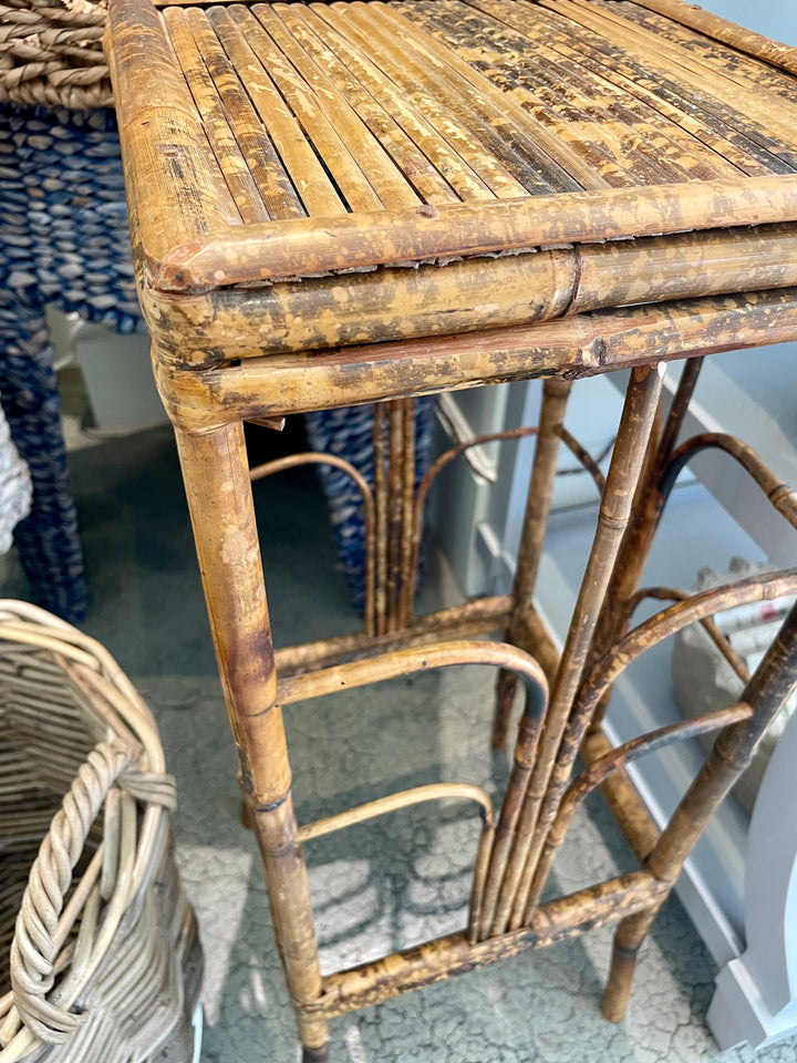 Vintage Bamboo Occasional Table | Plant Stand