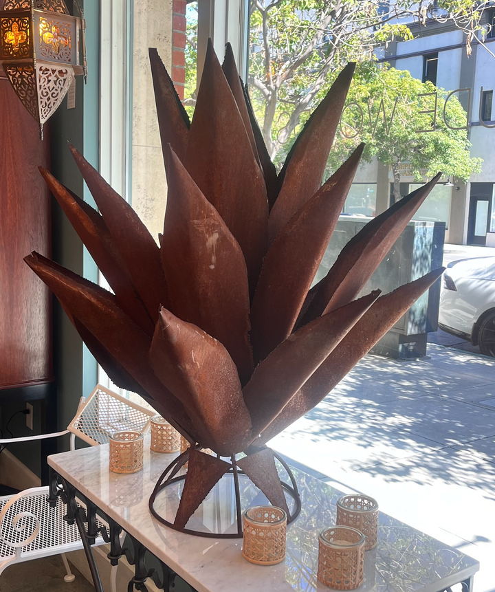 Large Handmade Metal Agave Garden / Tabletop Sculpture