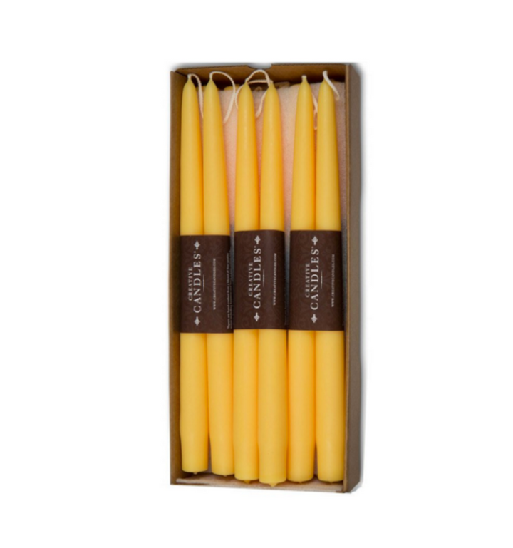 Dripless Taper Candles in Honeysuckle | 9" (Pair)