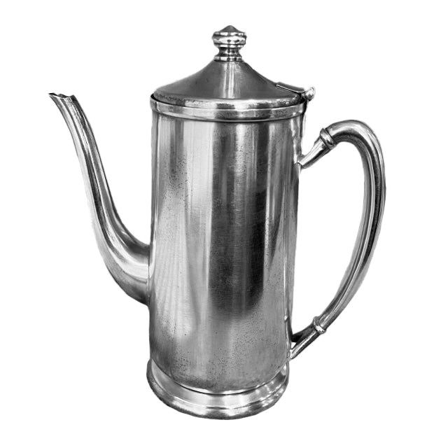 Vintage 'Hotel Silver'  Stainless Steel Lidded Coffee Pot