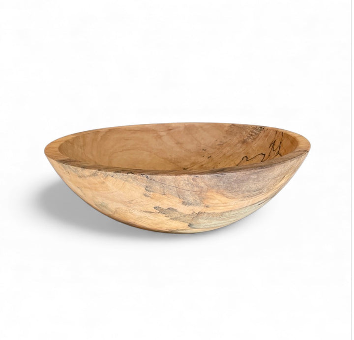 Spencer Peterman - Classic Spalted Ambrosia Maple Bowl | B | 13"