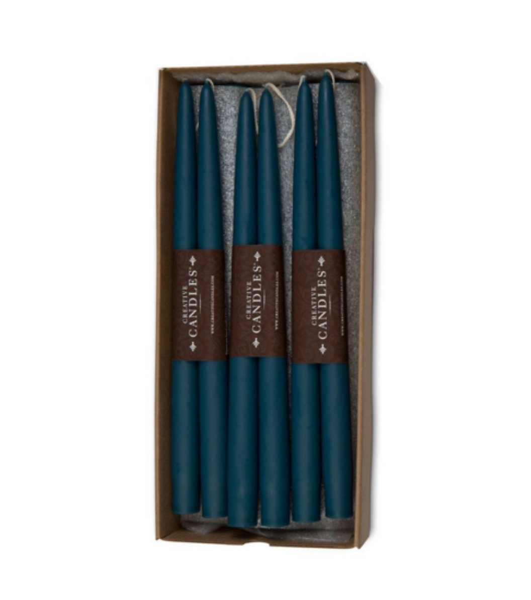 Dripless Taper Candles in Wedgewood | 9" (Pair)