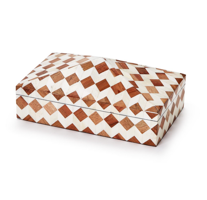Pyramid Mosaic Covered Box