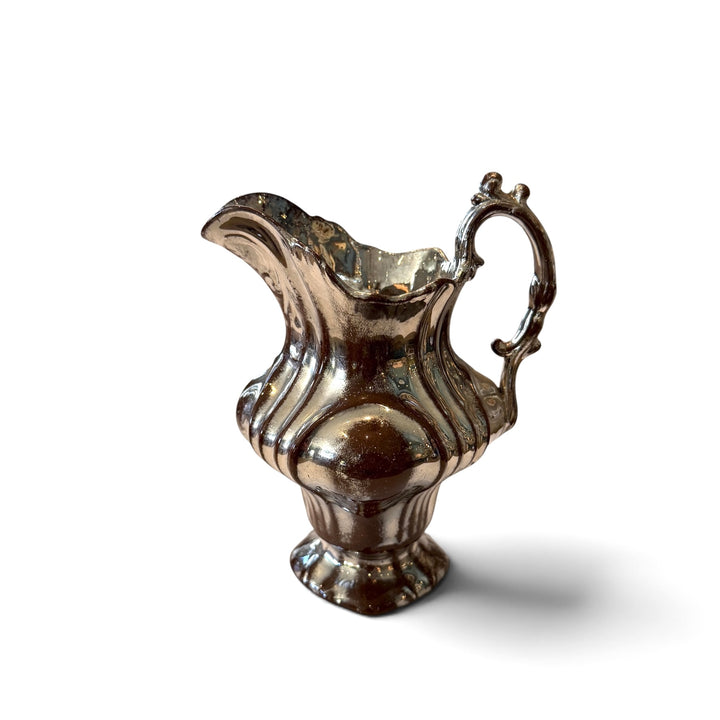 Antique English Lustreware Pottery Pitcher | M-1