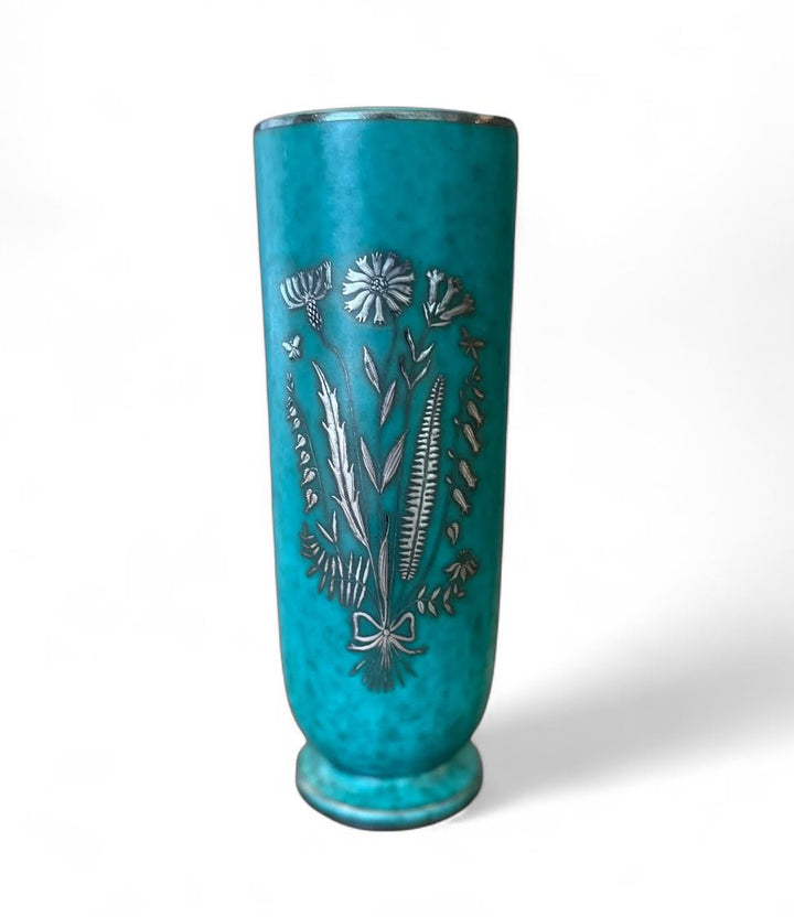 Vintage Gustavsberg Argenta Vase by Wilhelm Kåge, Sweden