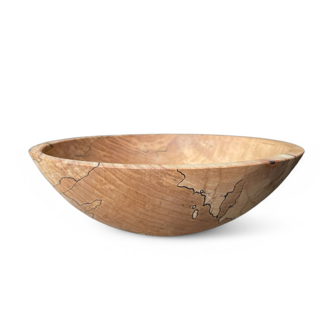 Spencer Peterman - Classic Spalted Maple Bowl | D | 10"