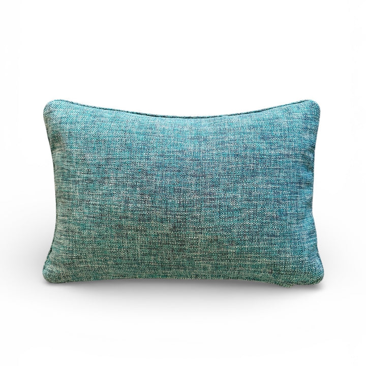 Custom 12" x 18" Pillow made from Cotton / Linen Heather Fabric | Teal