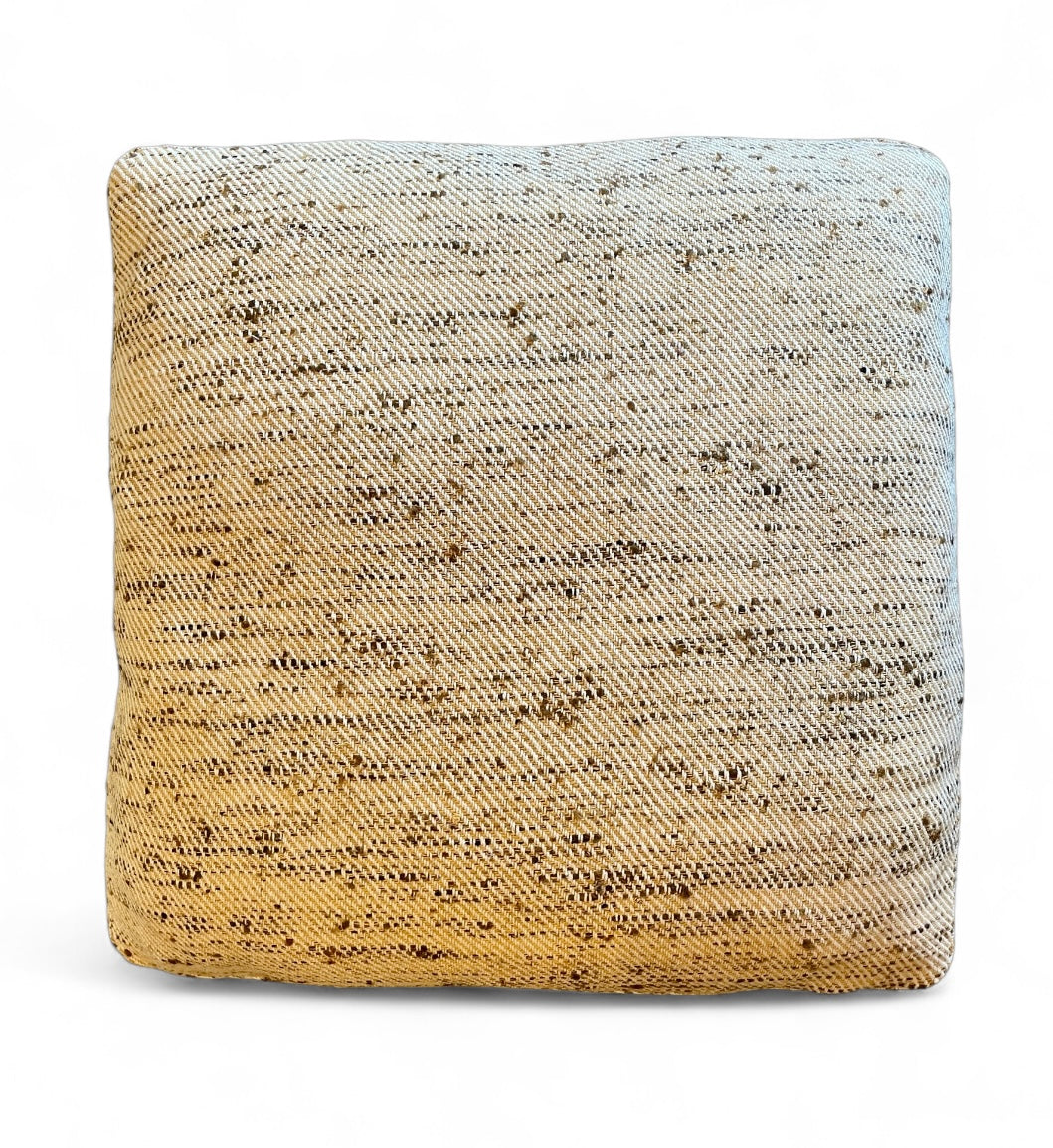 Custom 20" x 20" Pillow made from Designer Nubby Brown/Gold Cotton Fabric