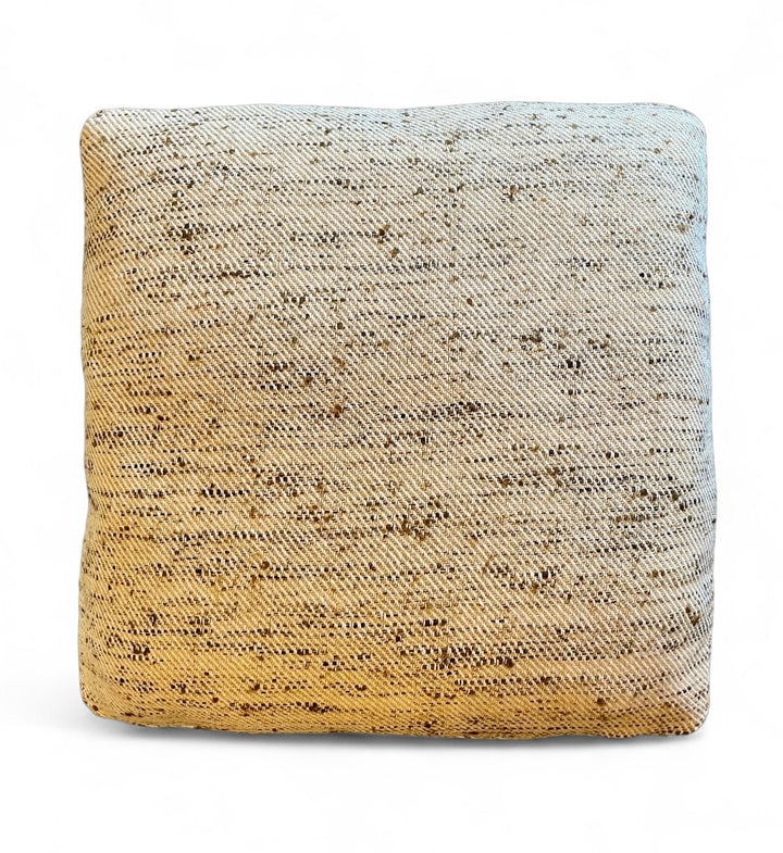 Custom 20" x 20" Pillow made from Designer Nubby Brown/Gold Cotton Fabric