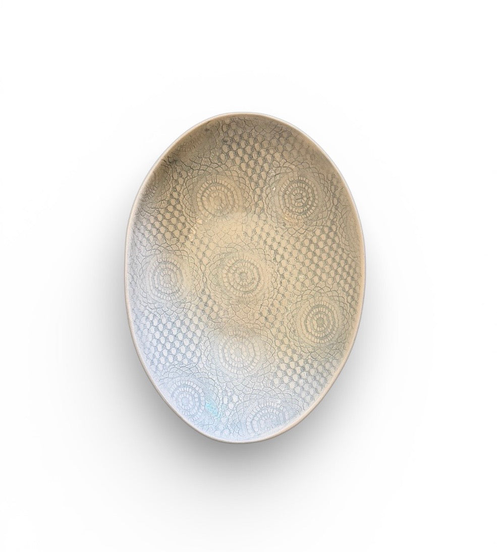 Wonki Ware - Etosha Oval Server | Duck Egg - A