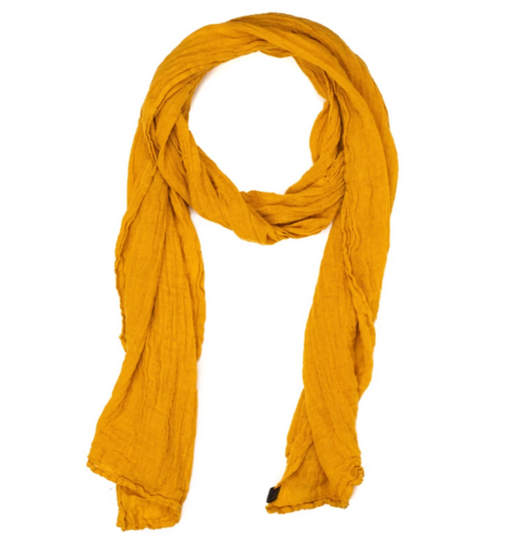 Haomy Victoire Linen Scarf | Saffron