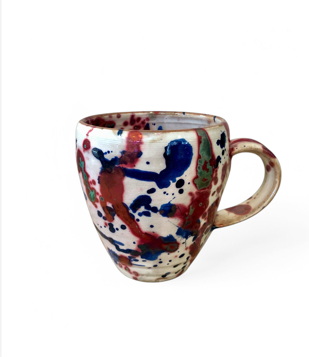 Handmade Pottery Splatter Mug, Egypt