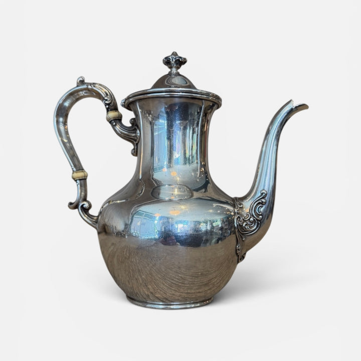Antique Sterling Silver Small Teapot w/ Decorative Accents