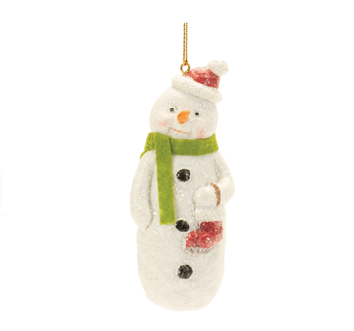 4.5" Resin Snowman Ornament | C