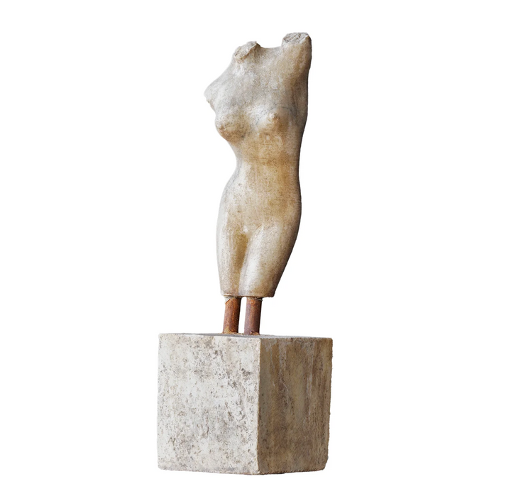 Carved Marble Lady Torso