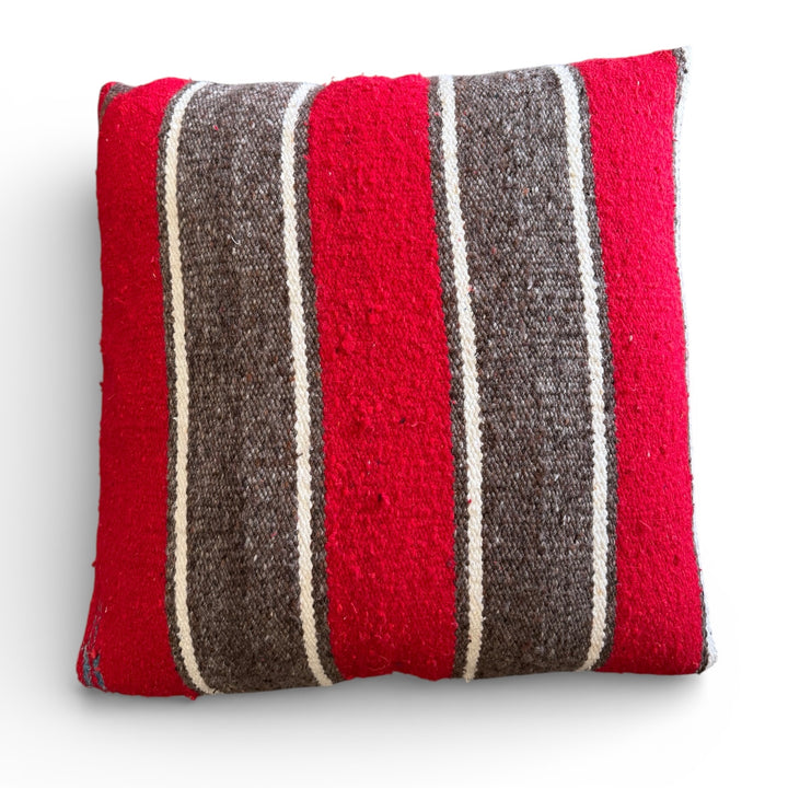 Custom 24" x 24" Pillow made from a Handwoven Wool Textile