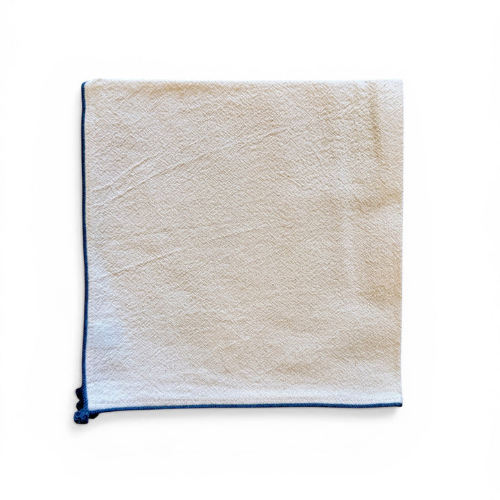 Valerie Barkowski Cotton Napkin w/ Hand Knotted Accents, Morocco | Slate