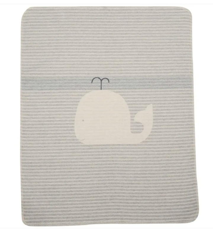 David Fussenegger - JUWEL Baby Blanket | Whale Stripes