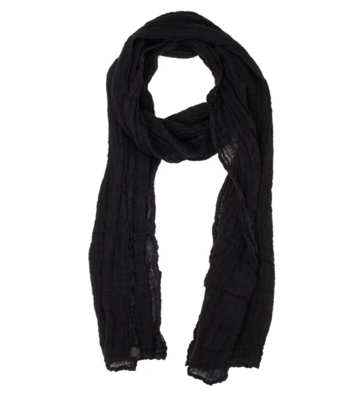 Haomy Victoire Linen Scarf | Noir