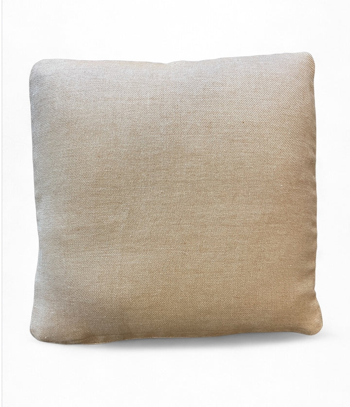 Custom 20" x 20" Pillow made from Honey Colored Italian Linen