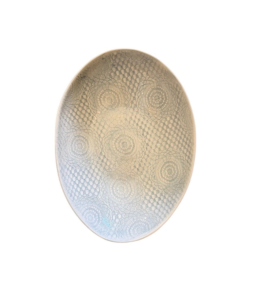 Wonki Ware - Etosha Oval Server | Duck Egg - A