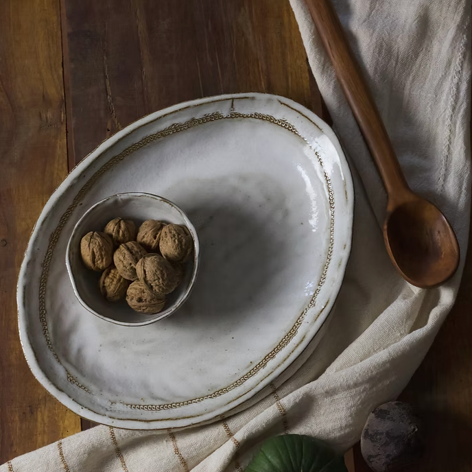 GUARDA - Oval Stoneware Serving Platter | M