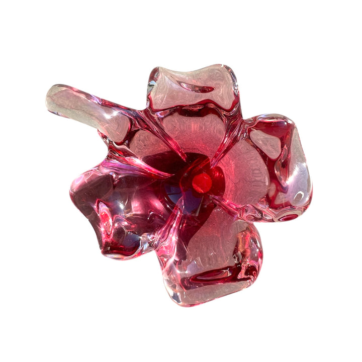 Vintage Murano Glass Candy Dish in Rose