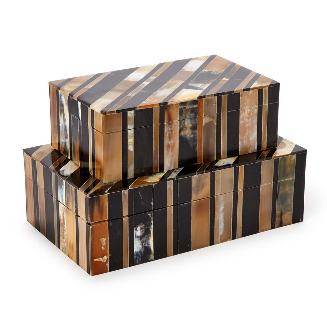 Stefano Genuine Horn Covered Box | S