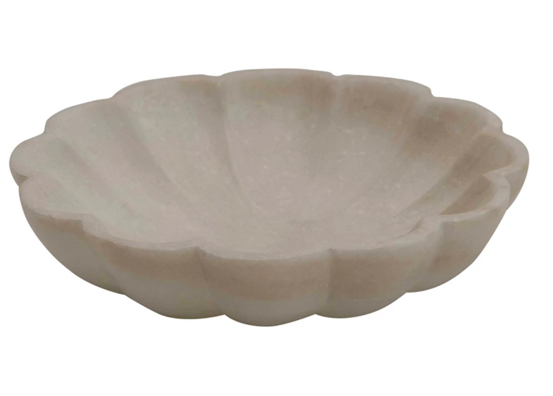 Flower Marble Dish