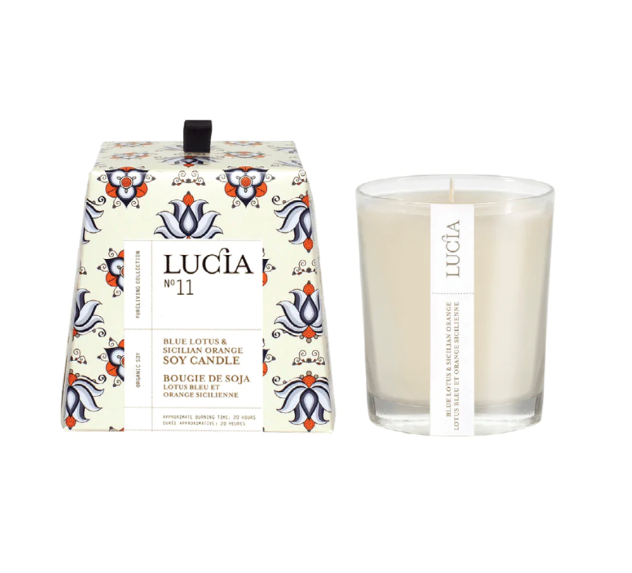LUCIA N°11 | Blue Lotus & Sicilian Orange Soy Candle