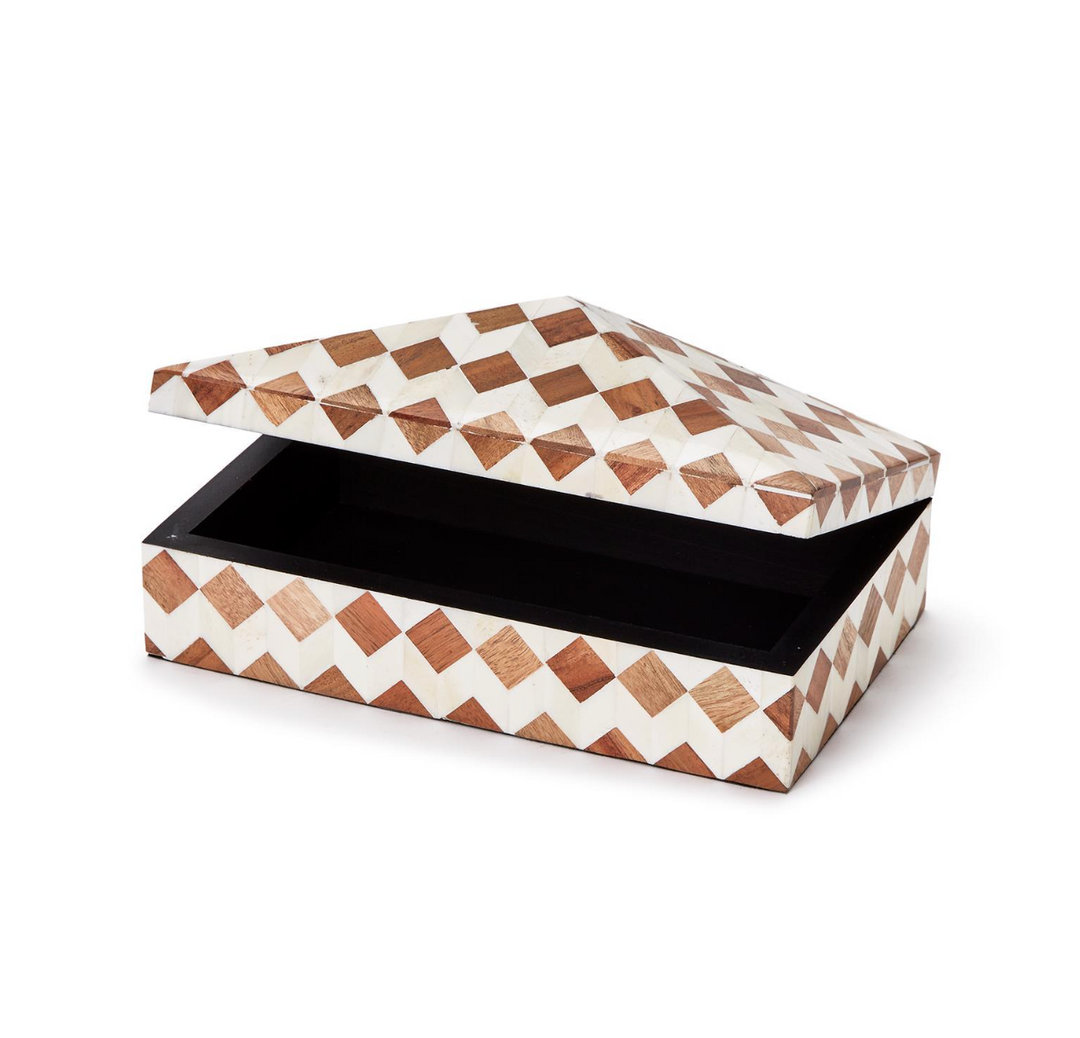 Pyramid Mosaic Covered Box
