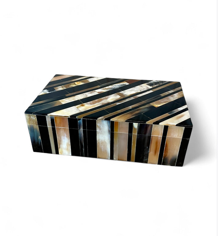 Stefano Genuine Horn Covered Box | M