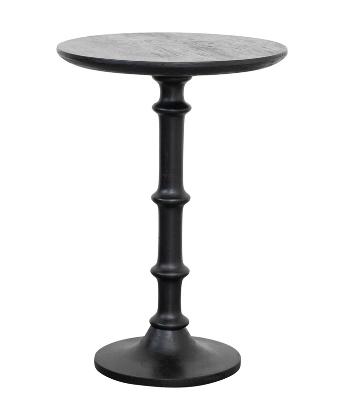 Matte Black Mango Wood Table