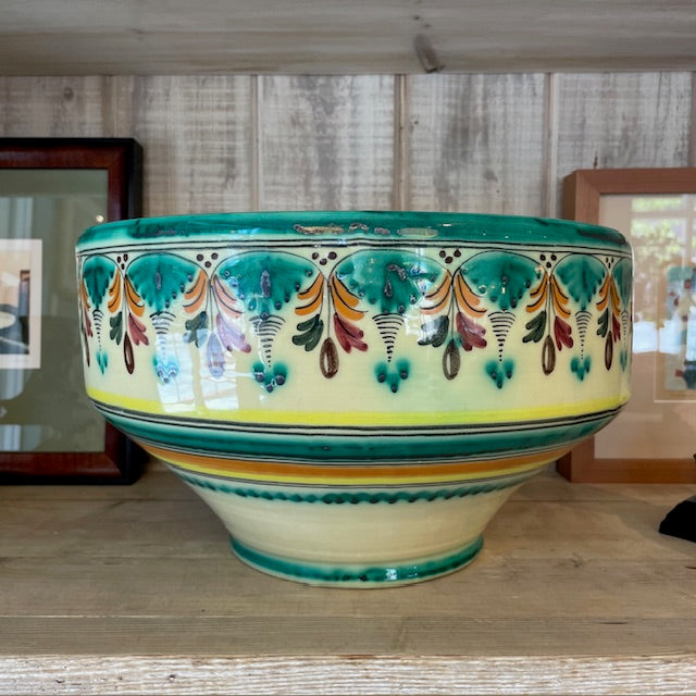 Vintage Hand Painted Spanish Pottery Bowl