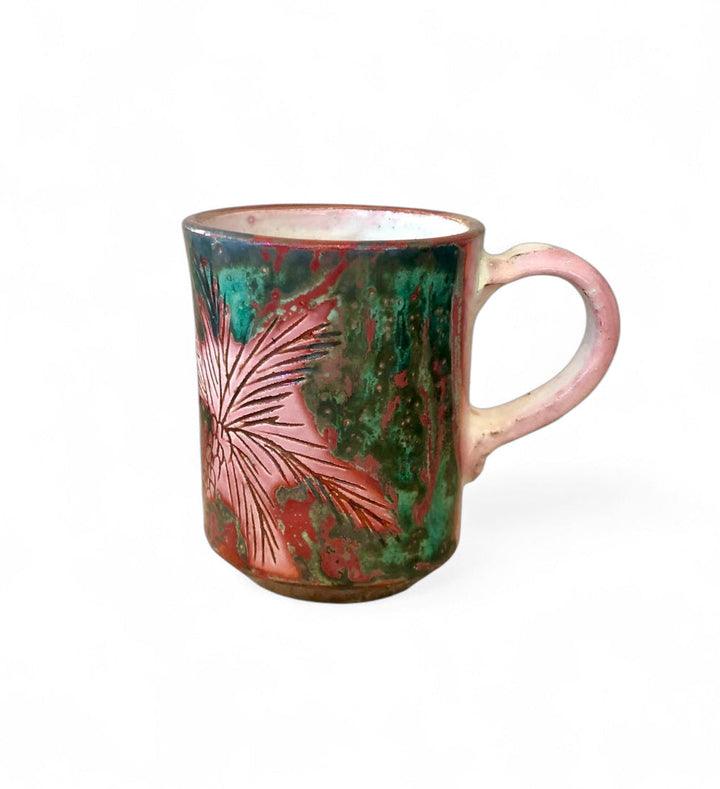 Handmade Pottery Palm Mug, Egypt | B