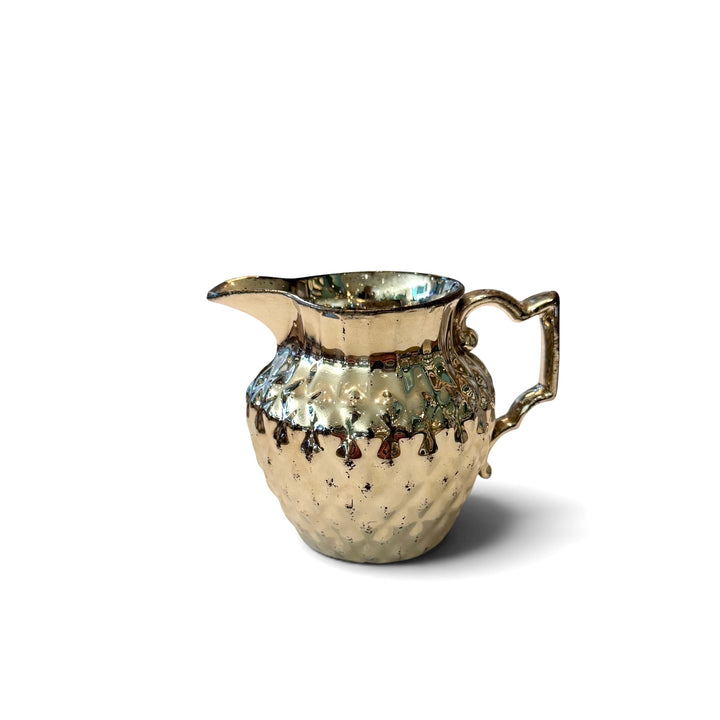 Antique English Lustreware Pottery Pitcher | S