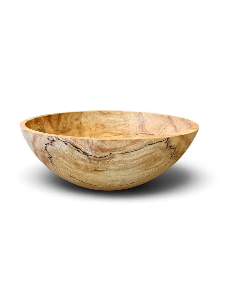 Spencer Peterman - Classic Spalted Ambrosia Maple Bowl  | 18"