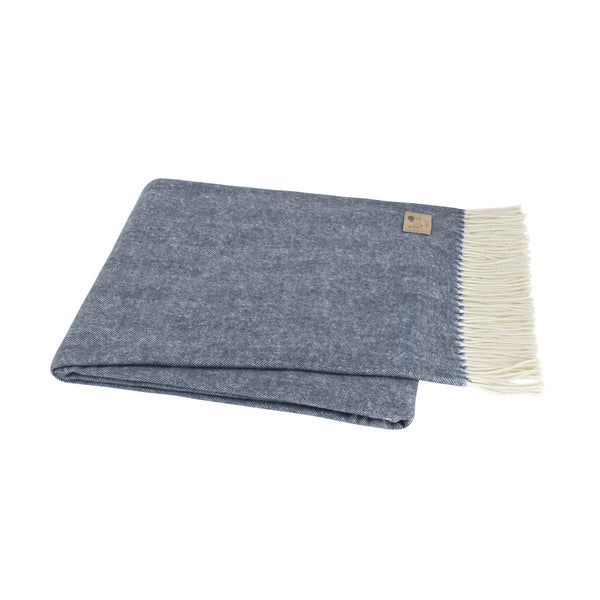 Lands Downunder - Italian Herringbone Throw Midnight