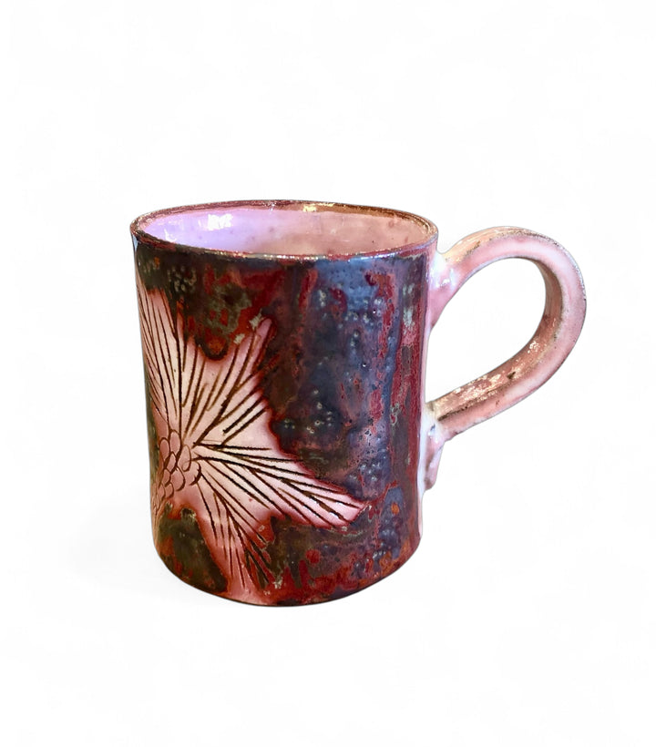 Handmade Pottery Palm Mug, Egypt | A