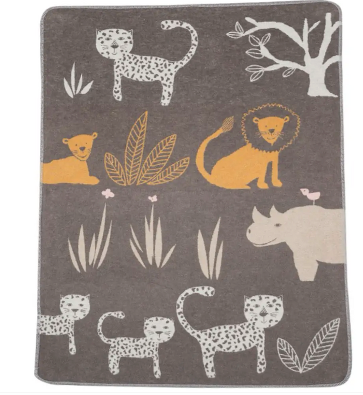 David Fussenegger - JUWEL Baby Blanket | Jungle