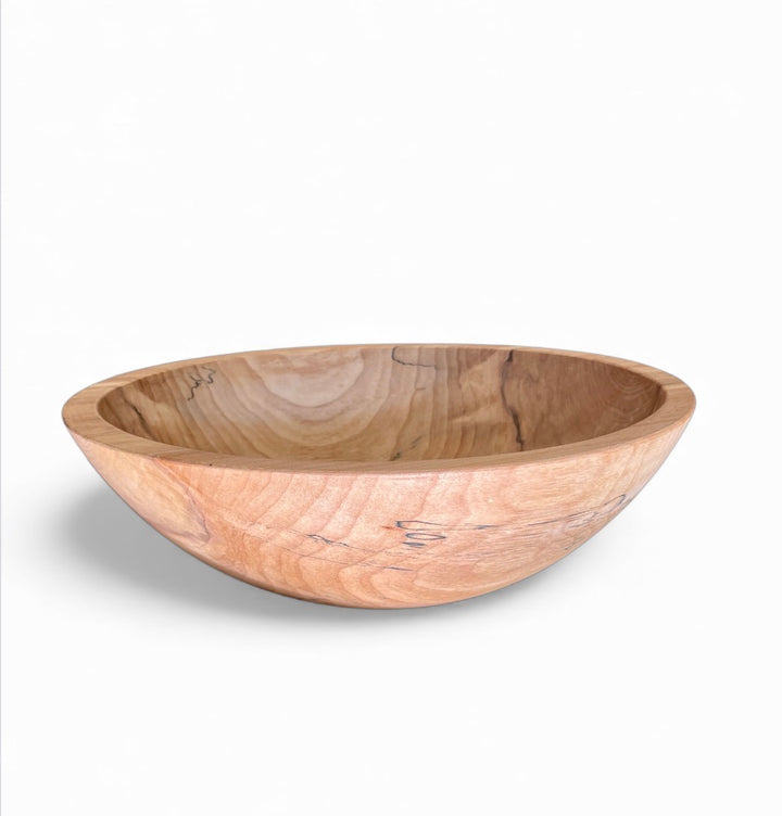 Spencer Peterman - Classic Spalted Ambrosia Maple Bowl | C | 13"