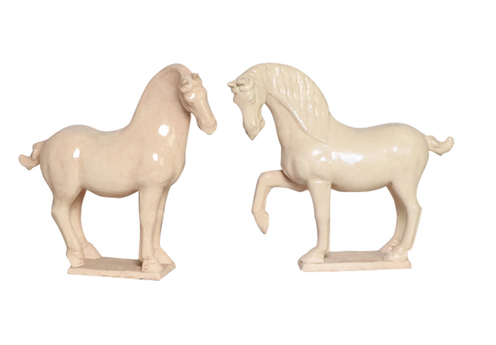 Jingdezhen Porcelain Tang Horse | Pair