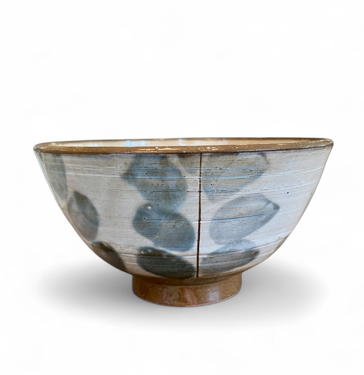 Handmade Pottery Grey Leaf Bowl, Egypt