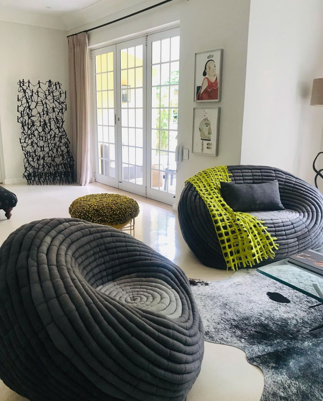 Ronel Jordaan - Ndebele  Chair | Dark Grey