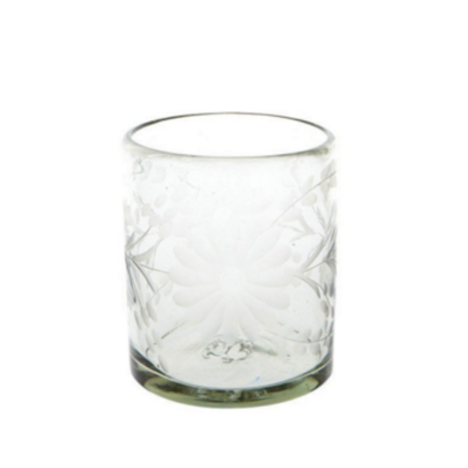 Rose Ann Hall Design - Engraved Old Fashioned Glass