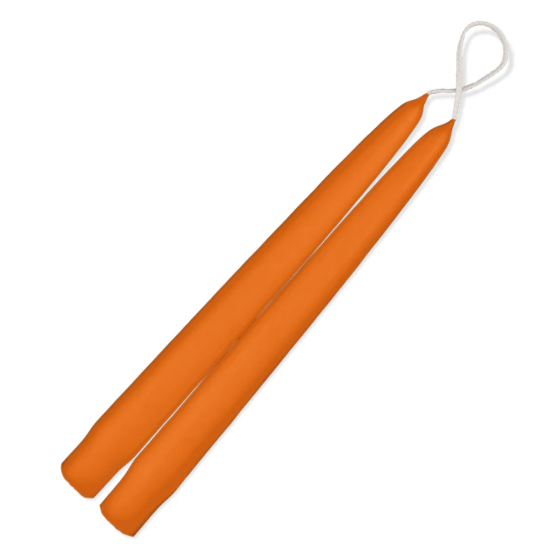 Dripless Taper Candles in Mango | 9" (Pair)