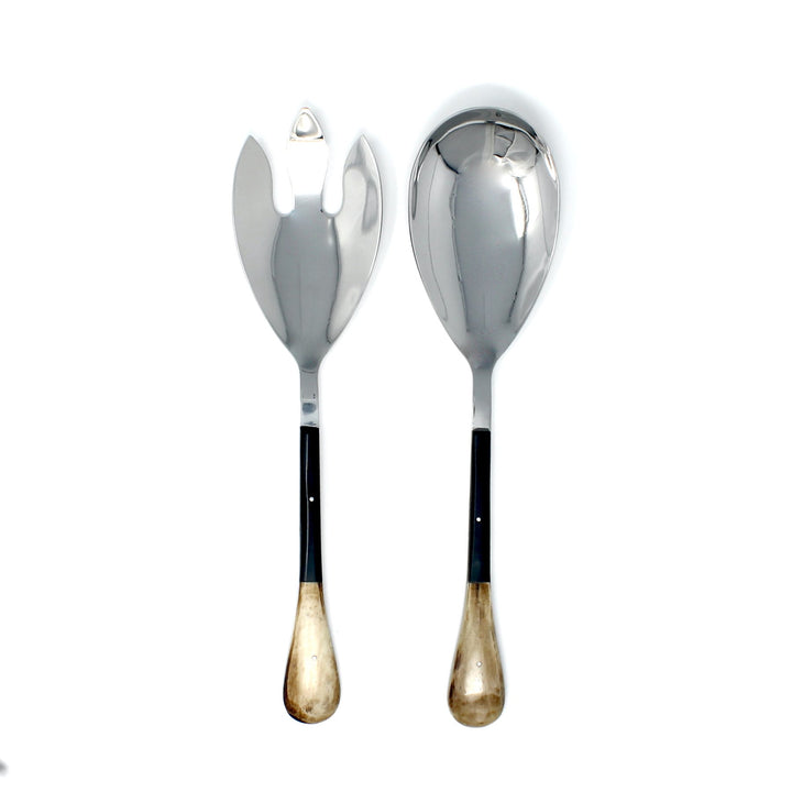 Reid Horn and Stainless Serving Set