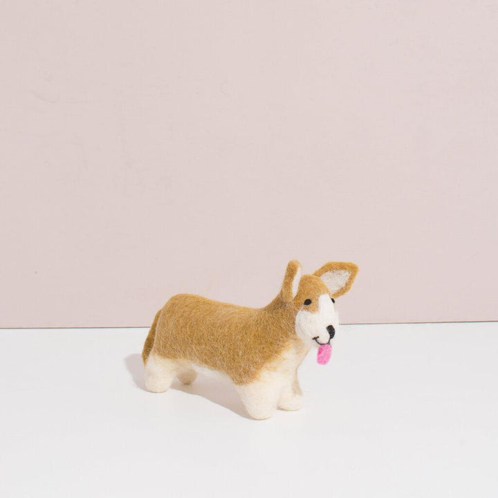 Hand Felted Corgi | S