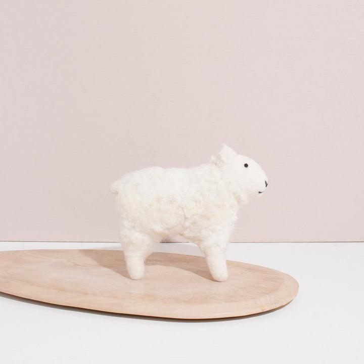 Hand Felted White Sheep | S