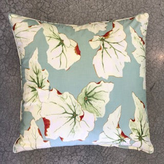 Custom 20" x 20" Pillow Made from Jane Shelton Cotton Chintz from England with Down Insert